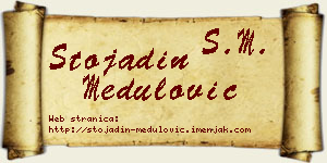 Stojadin Medulović vizit kartica